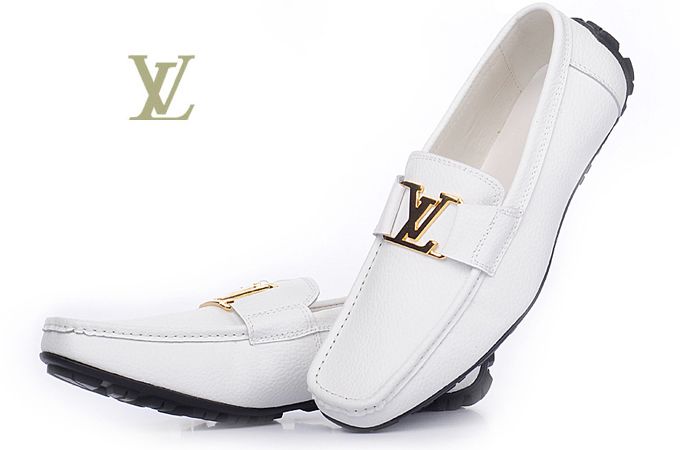lv logo leather men shoes